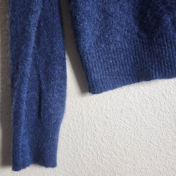 Article 365 Sweater Womens Large Blue 100% Cashmere V Neck Soft Knit Pullover - Picture 2 of 8